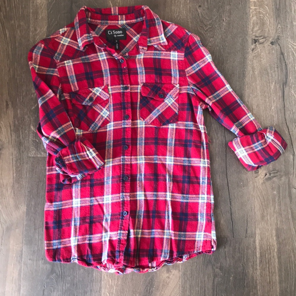 Plaid top